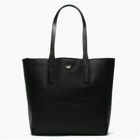 michael kors junie tote black|Michael Kors Studio 30T8TX5T3L Junie Pebbled Leather Large .